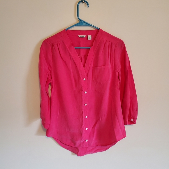 L.L.Bean button down blouse - Picture 2 of 4